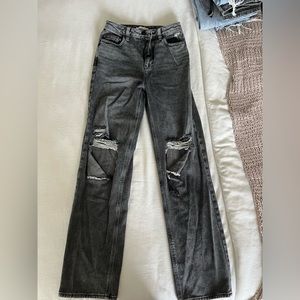 Pac Sun 90s Boyfriend Black Jeans, Size 25